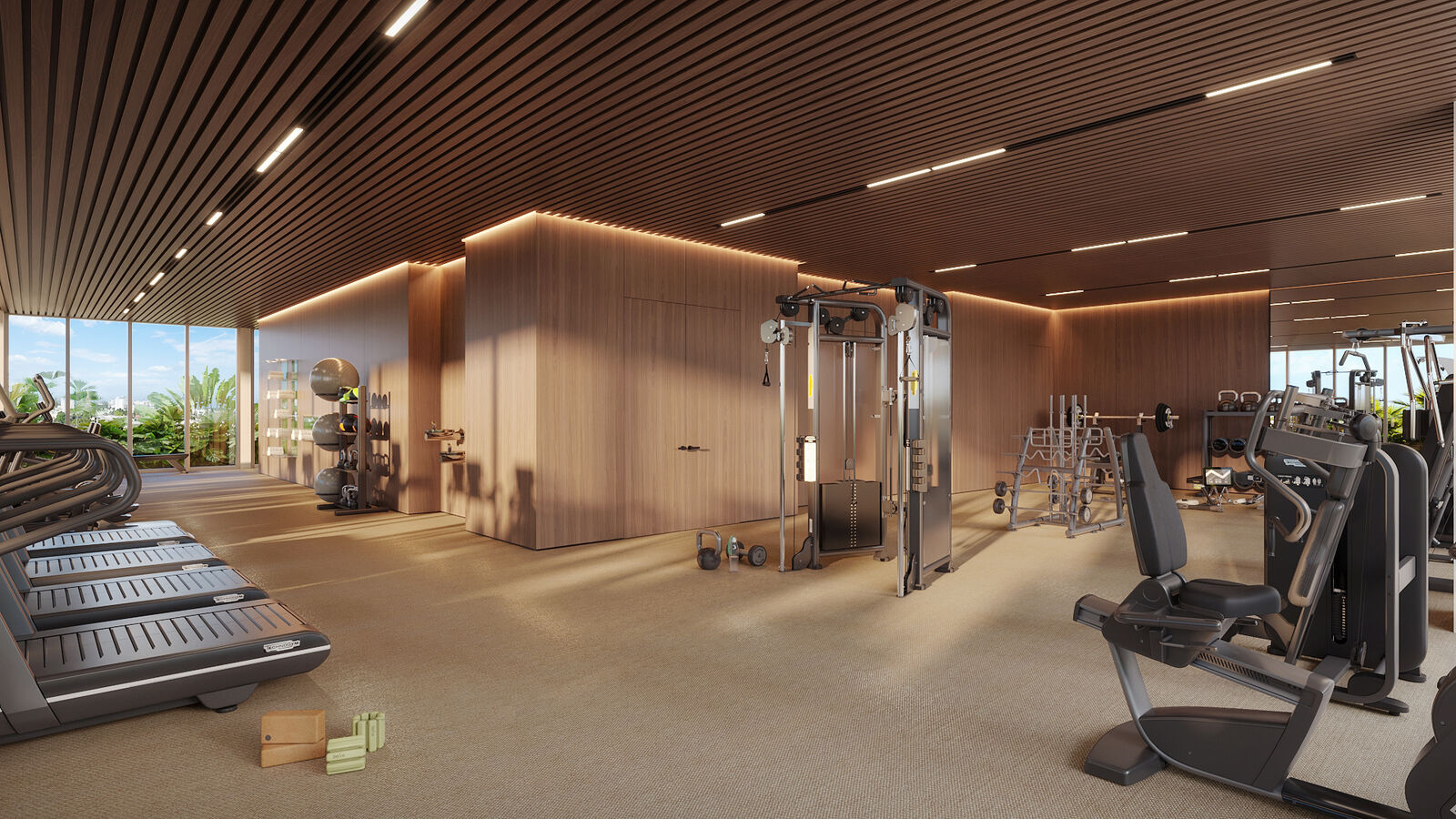 Fitness studio at 72 Carlyle, developer rendering