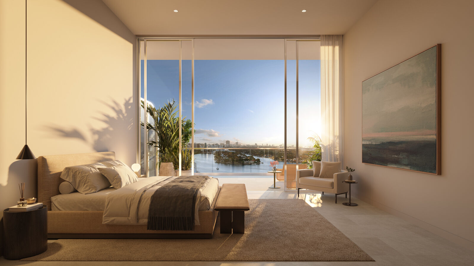 Primary bedroom at 72 Carlyle, developer rendering